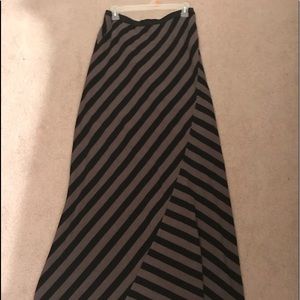 A maxi skirt with mini inner lining.
